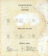 General Index, Contents, Mills and Fremont Counties 1910